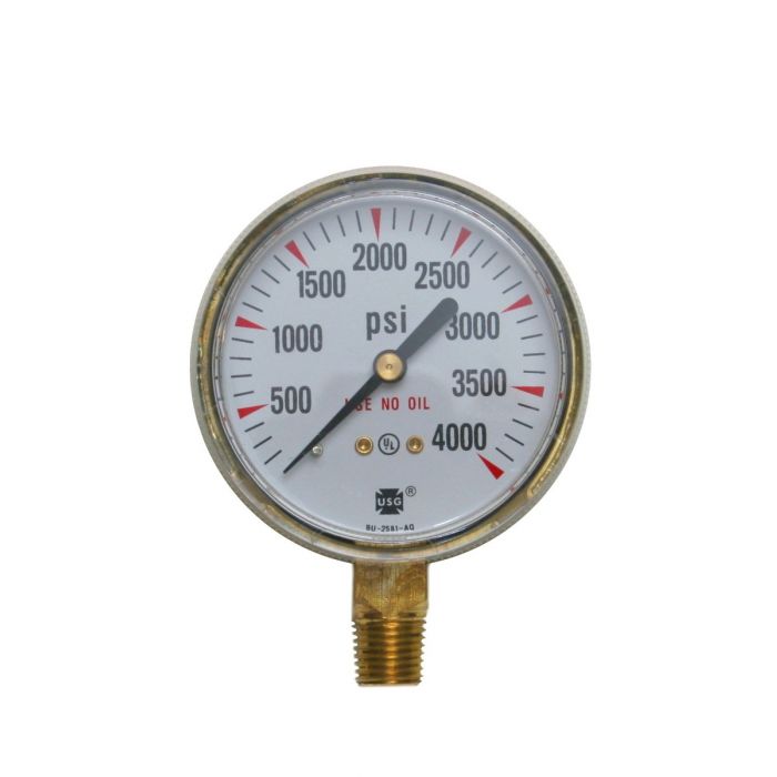 USG Ametek 100psi 700 kPA 1/8" NPT 1-1/2” Pressure Gauge CBM P500K Spec 166903 