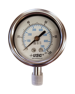 Ametek USG Model 1550 Pressure Gauge SS