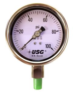 Ametek USG Model 656 4in 0-100 PSI Pressure Gauge