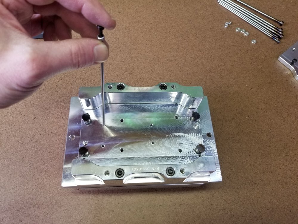 Push pin into mold